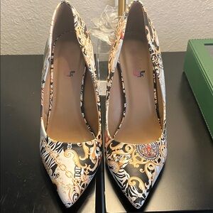 Elegant Patterned Women's Heels